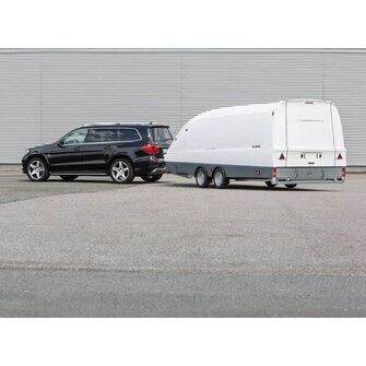 Woodford RL 3000 - Lukket trailer - 2.600 kg - Smal model - 2 aksler